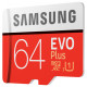 Samsung 64 GB microSDXC Class 10 UHS-I EVO Plus + SD Adapter MB-MC64HA