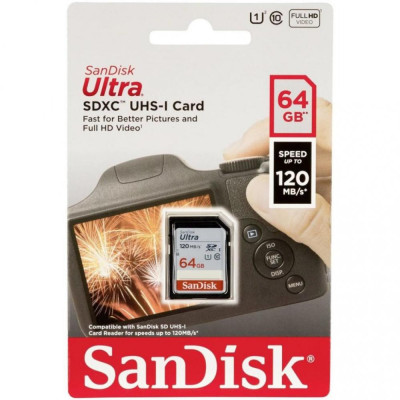 SanDisk 64 GB SDXC UHS-I Ultra SDSDUN4-064G-GN6IN