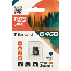 Mibrand 64 GB microSDXC Class 10 UHS-I MICDXU1/64GB