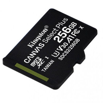 Kingston 256 GB microSDXC Class 10 UHS-I U3 Canvas Select Plus SDCS2/256GBSP