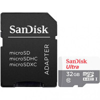 SanDisk 32 GB microSDHC UHS-I Ultra + SD adapter SDSQUNR-032G-GN3MA