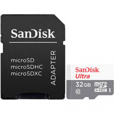 SanDisk 32 GB microSDHC UHS-I Ultra + SD adapter SDSQUNR-032G-GN3MA