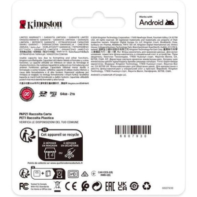 Kingston 1 TB microSDXC Canvas Select Plus Gen3 (SDCS3/1TBSP)