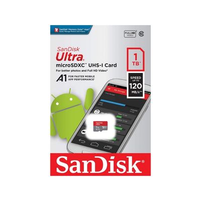 SanDisk 1 TB microSDXC UHS-I Ultra A1 SDSQUA4-1T00-GN6MN