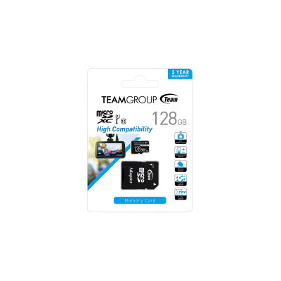 TEAM 128 GB microSDXC Class 10 UHS-I Dash Card TDUSDX128GUHS03