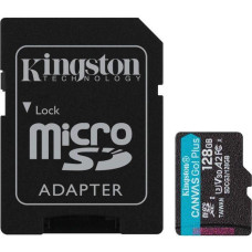 Kingston 128 GB microSDXC Canvas Go! Plus UHS-I U3 V30 A2 Class 10 + SD-adapter (SDCG4/128GB)