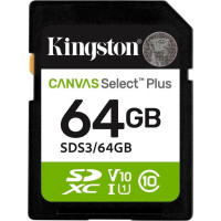Kingston 64 GB SDXC Canvas Select Plus Gen3 SDS3/64GB