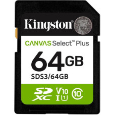 Kingston 64 GB SDXC Canvas Select Plus Gen3 SDS3/64GB