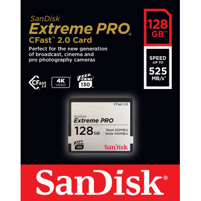 SanDisk 128 GB Extreme Pro CFast 2.0 SDCFSP-128G-G46D