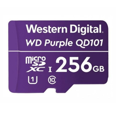 WD 256 GB microSDXC UHS-I Class 10 Purple QD101 WDD256G1P0C