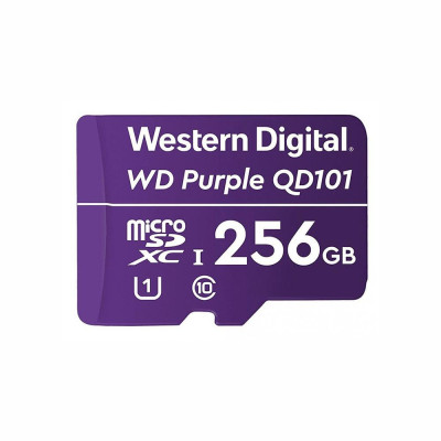 WD 256 GB microSDXC UHS-I Class 10 Purple QD101 WDD256G1P0C