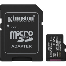 Kingston 512 GB microSDXC Canvas Select Plus Gen3 + SD-Adapter SDCS3/512GB