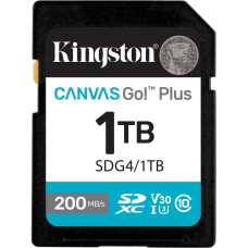 Kingston 1 TB SDXC Canvas Go! Plus C10 UHS-I U3 A2 (SDG4/1TB)
