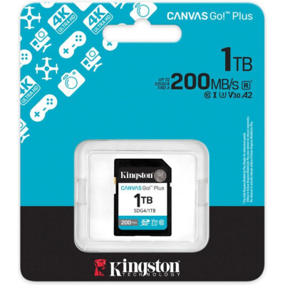 Kingston 1 TB SDXC Canvas Go! Plus C10 UHS-I U3 A2 (SDG4/1TB)