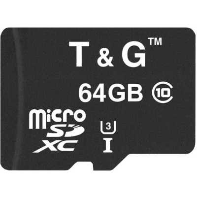 T&G 64 GB microSDXC Class 10 UHS-I (U3) TG-64GBSDU3CL10-00