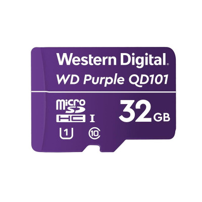 WD 32 GB microSDHC UHS-I Class 10 Purple QD101 WDD032G1P0C