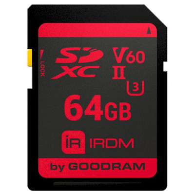 GOODRAM 64 GB SDXC UHS-II U3 IRDM IR-S6B0-0640R11