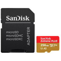 SanDisk Extreme microSDXC 256GB + SD Adapter (SDSQXBD-256G-GN6MA)