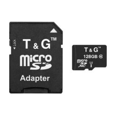 T&G 128 GB microSDXC Class 10 UHS-I (U3) + SD-adapter TG-128GBSD10U3-01