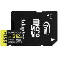 TEAM 256 GB microSDXC Pro+ UHS-I U3 V30 A2 Class 10 + SD-adapter (TPPMSDX256GIA2V3003)