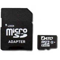 DATO 128 GB microSDXC Class 10 UHS-I + SD Adapter DTTF128GUIC10