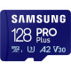 Samsung 128 GB microSDXC Pro Plus UHS-I U3 V30 A2 Class 10 + SD-adapter (MB-MD128SA)