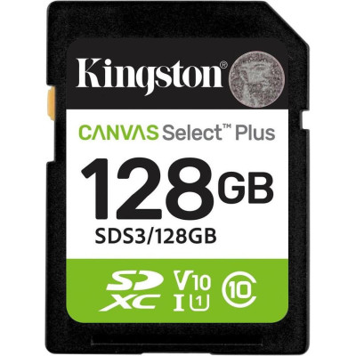 Kingston 128 GB SDXC Canvas Select Plus Gen3 SDS3/128GB