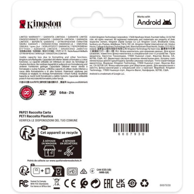 Kingston 128 GB SDXC Canvas Select Plus Gen3 SDS3/128GB