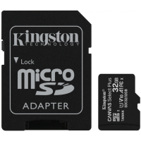 Kingston 32 GB microSDHC Canvas Select Plus UHS-I V10 A1 Class 10 2-pack + SD-adapter (SDCS2/32GB-2P1A)