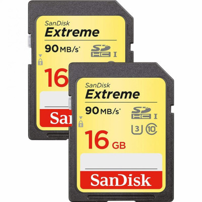 SanDisk 2x16 GB SDHC UHS-I U3 Extreme SDSDXNE-016G-GNCI2