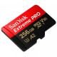SanDisk 256 GB microSDXC UHS-I U3 Extreme Pro A2 + SD Adapter SDSQXCZ-256G-GN6MA