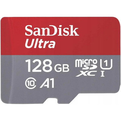 SanDisk 128 GB microSDXC UHS-I U1 A1 Class 10 Ultra (SDSQUAB-128G-GN6IA)
