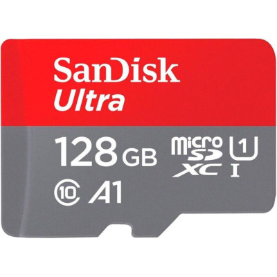 SanDisk 128 GB microSDXC UHS-I U1 A1 Class 10 Ultra (SDSQUAB-128G-GN6IA)