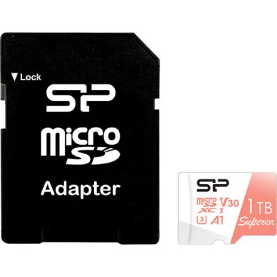 Silicon Power 1Tb MicroSD Superior + SD adapter (SP001TBSTXDV3V20SP)