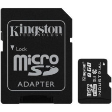 Kingston 8 GB microSDHC Class 10 UHS-I Industrial + SD Adapter SDCIT/8GB
