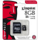 Kingston 8 GB microSDHC Class 10 UHS-I Industrial + SD Adapter SDCIT/8GB