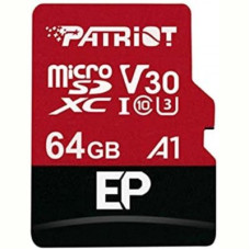 PATRIOT 64 GB microSDXC UHS-I U3 V30 A1 EP + SD adapter PEF64GEP31MCX