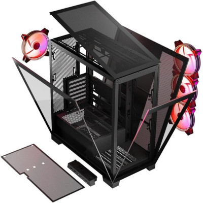 Modecom Volcano Space Apex ARGB Midi Black (AT-SPACE-PG-10-000000-000)