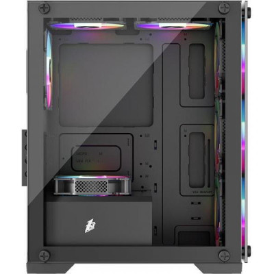 1stPlayer X2-M-BK-4F1-PS-600FK 600W Black with window (X2-M-BK-4F1-PS-600FK-EU)