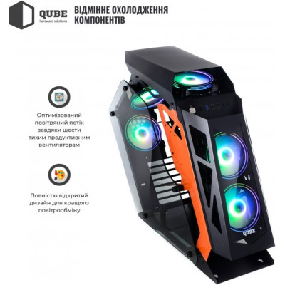 QUBE Stalker Black-Orange (STALKER_FMBU3)