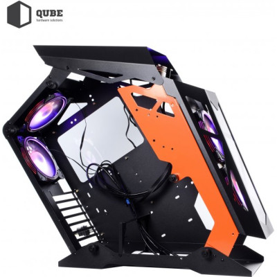 QUBE Stalker Black-Orange (STALKER_FMBU3)