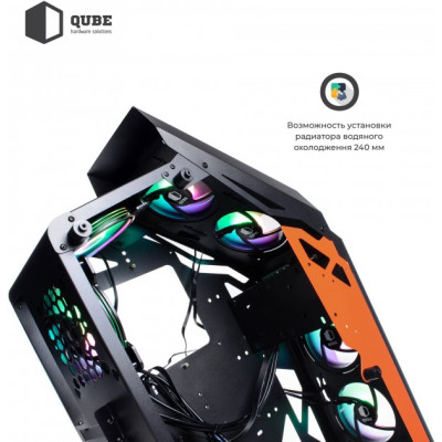 QUBE Stalker Black-Orange (STALKER_FMBU3)