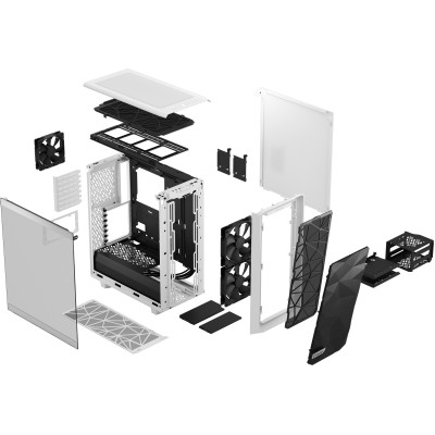 Fractal Design Meshify 2 Compact White TG CT (FD-C-MES2C-05)