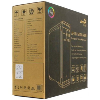 AeroCool Aero-500G RGB BK