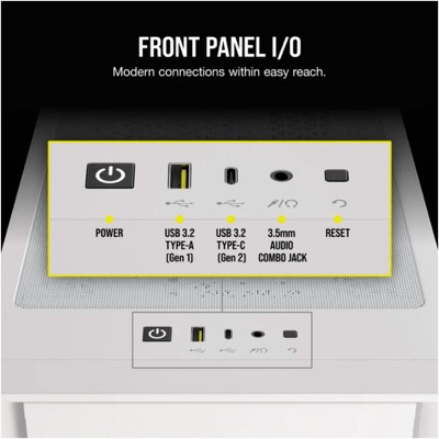 Corsair iCUE 4000D RGB Airflow White (CC9011241WW)