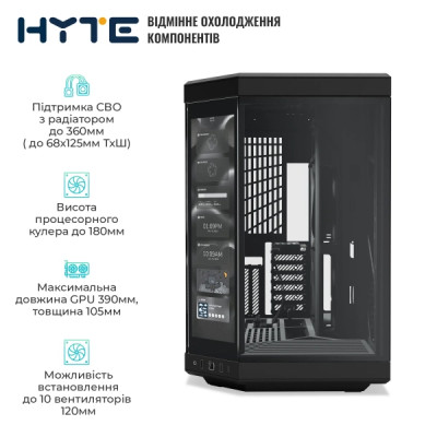 HYTE Y70 Touch Black (CS-HYTE-Y70-B-L)
