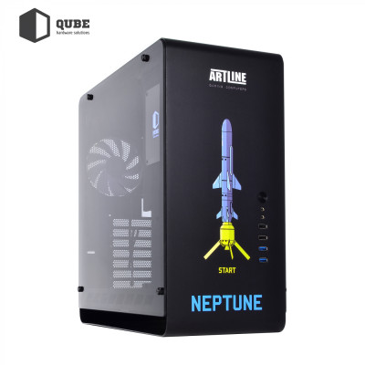 QUBE HAWK Aluminum Black NeptuneUA Printed (QBX4A_WBNU3PN)
