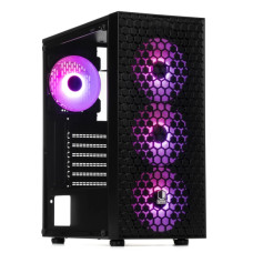 QUBE CARNIVAL Black RGB fans (CARNIVAL_FCNU3)