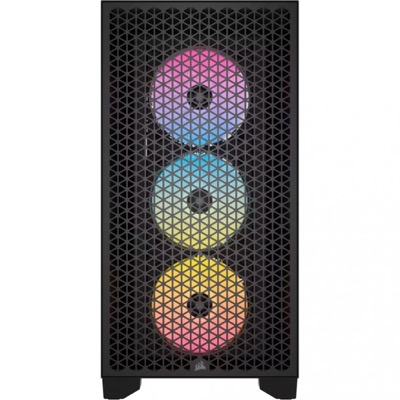 Corsair 3000D RGB Tempered Glass Mid-Tower Black (CC-9011255-WW)