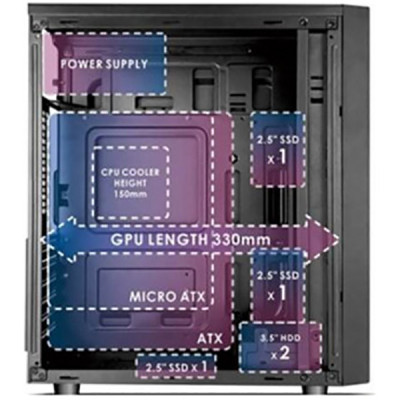 Casecom GM-88 400W Black (GM-88-400)